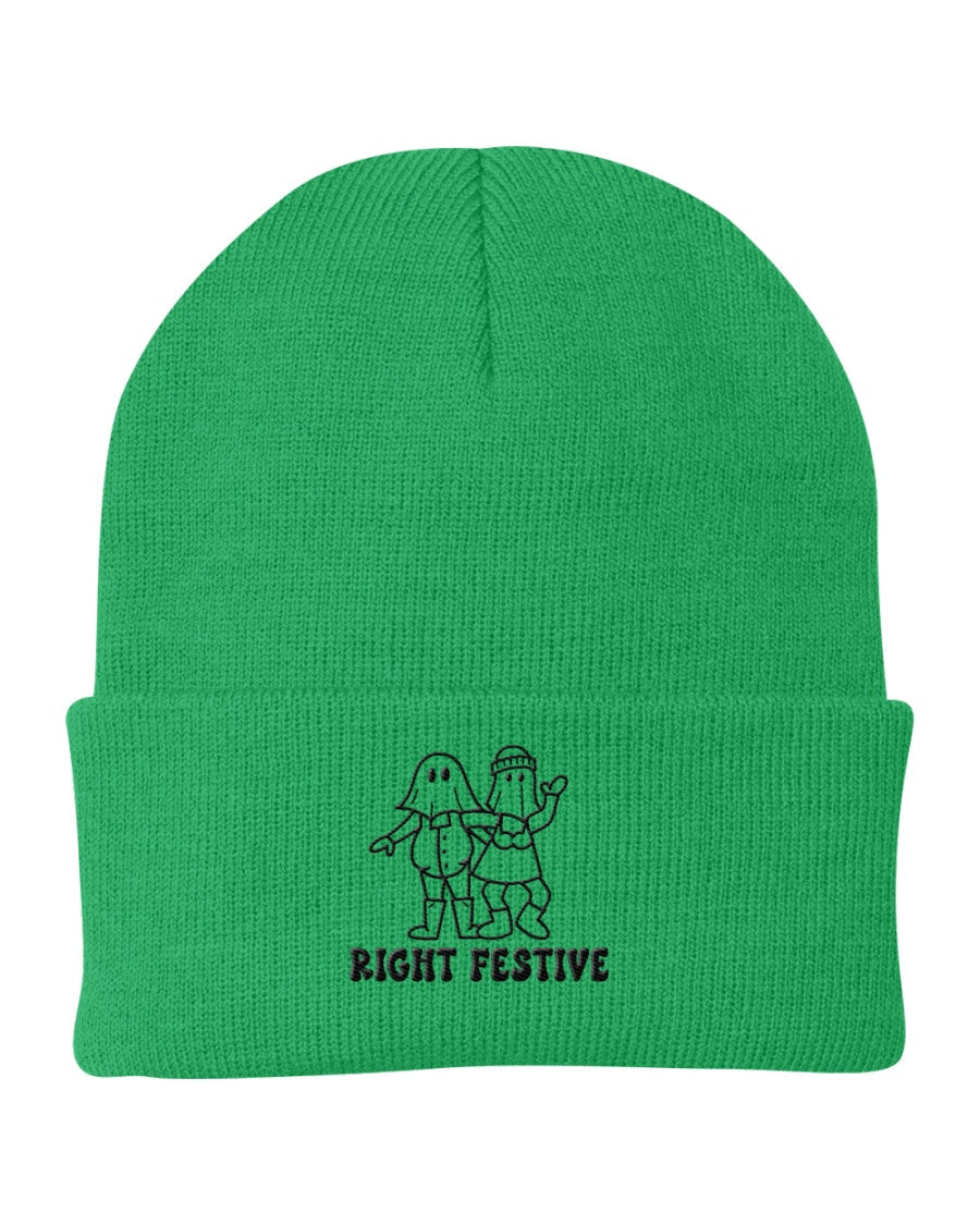 Right Festive Mummer Cuffed Beanie