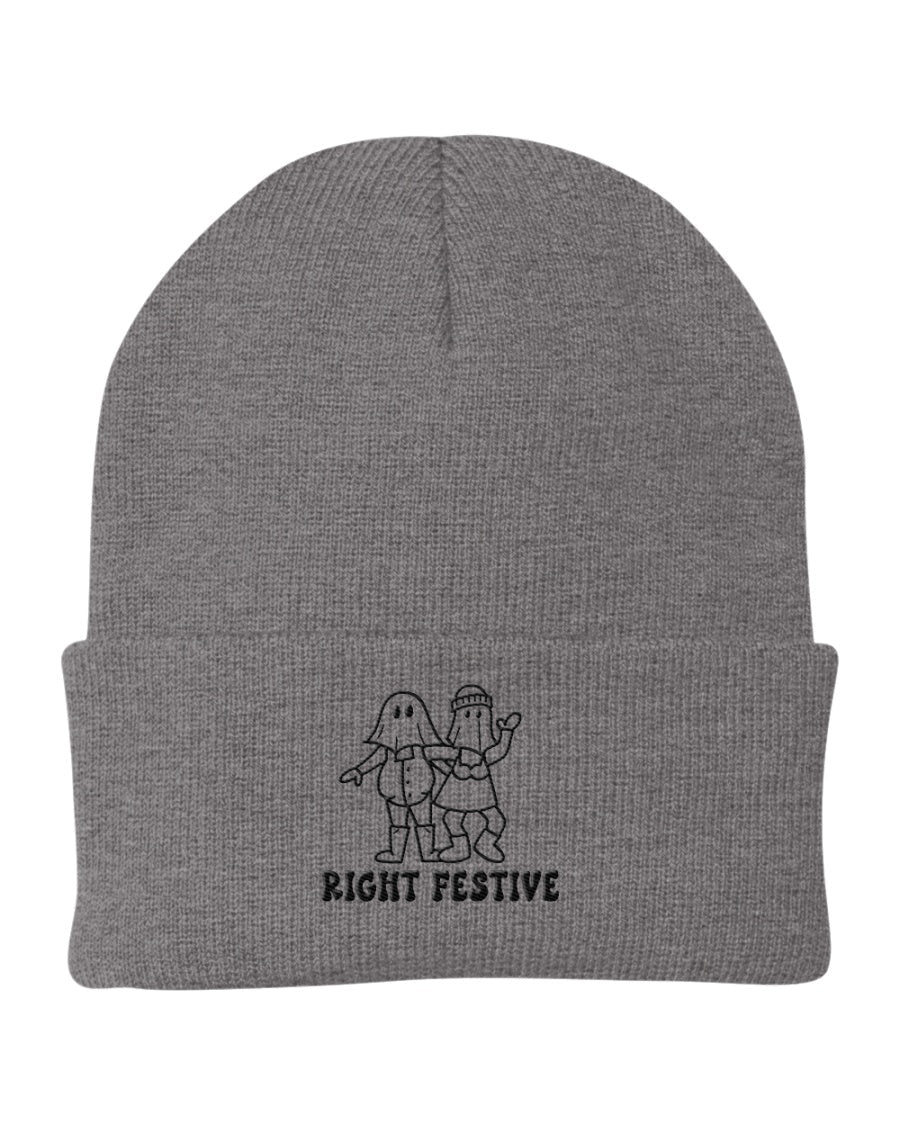 Right Festive Mummer Cuffed Beanie