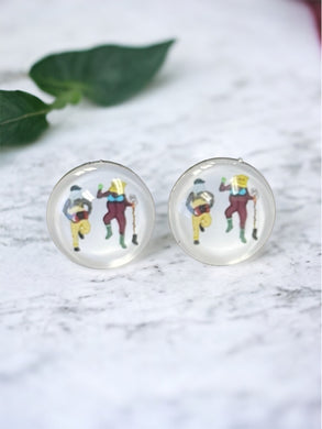 Mummers Kitchen Party Glass Earrings