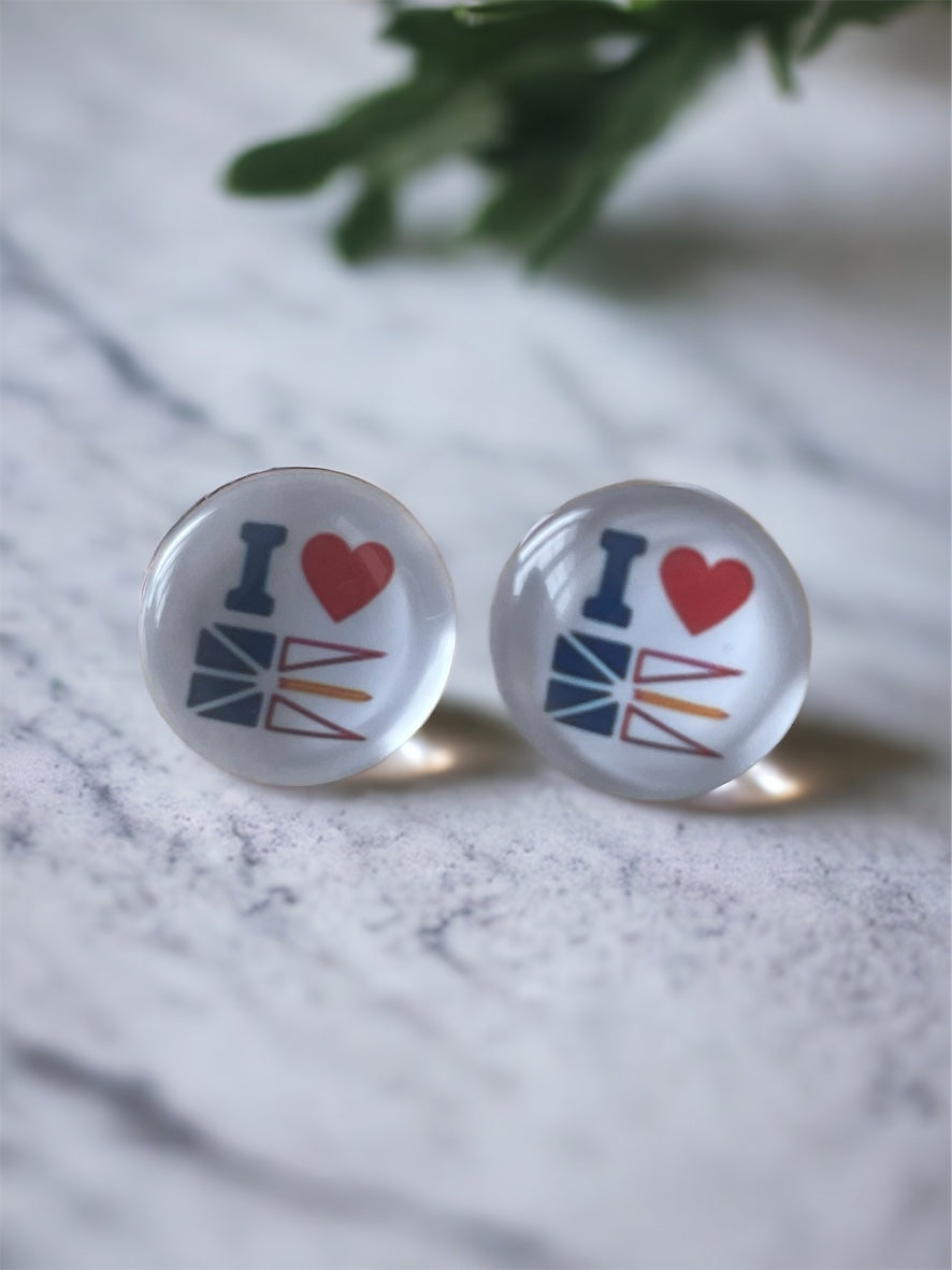 WHOLESALE I ❤️ NL glass earrings