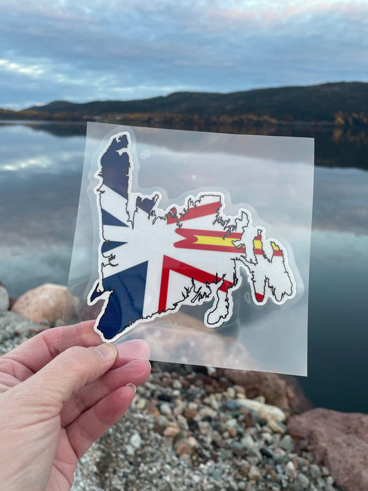 WHOLESALE Newfoundland Map Car Decal Sticker