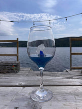 Load image into Gallery viewer, Resin Sea Glass Wine Glass