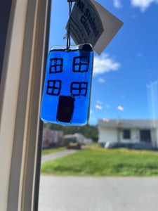 Stained glass Rowhouse suncatcher