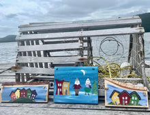 Load image into Gallery viewer, Whimsical Rowhouse and Mummer Wall Hangings - Handmade!