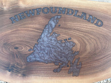 Load image into Gallery viewer, Handmade Charcuterie Board - Whale Tail &amp; Newfoundland Map