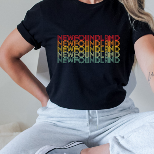 Newfoundland Retro T-Shirt Unisex