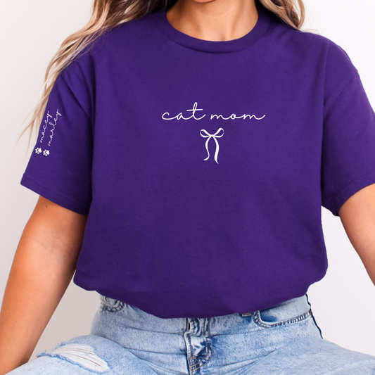 Cat Mom or Dog Mom T-shirts