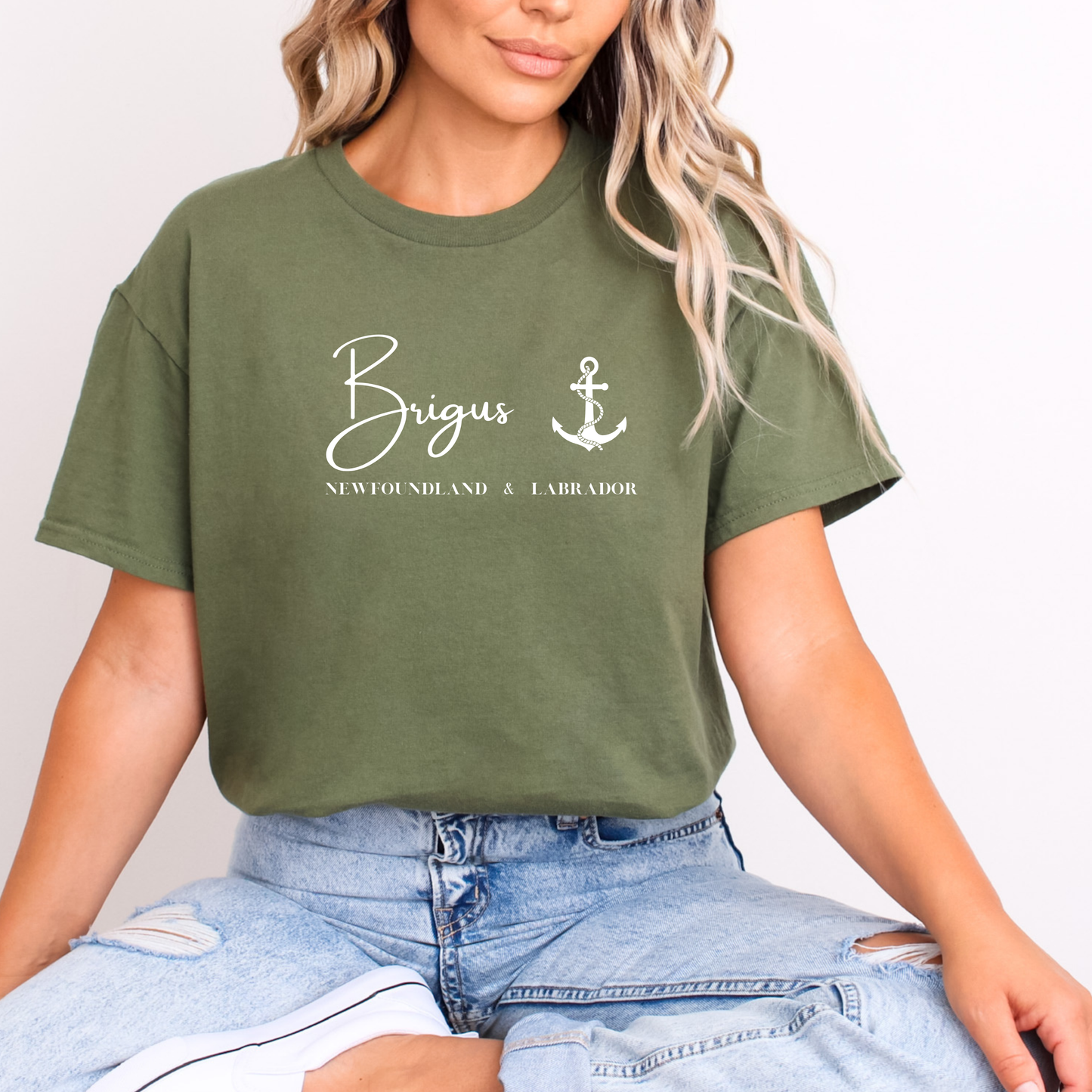 Custom "Your Town/City" Newfoundland T-shirts- Map, Puffin, Iceberg, Anchor & Whale