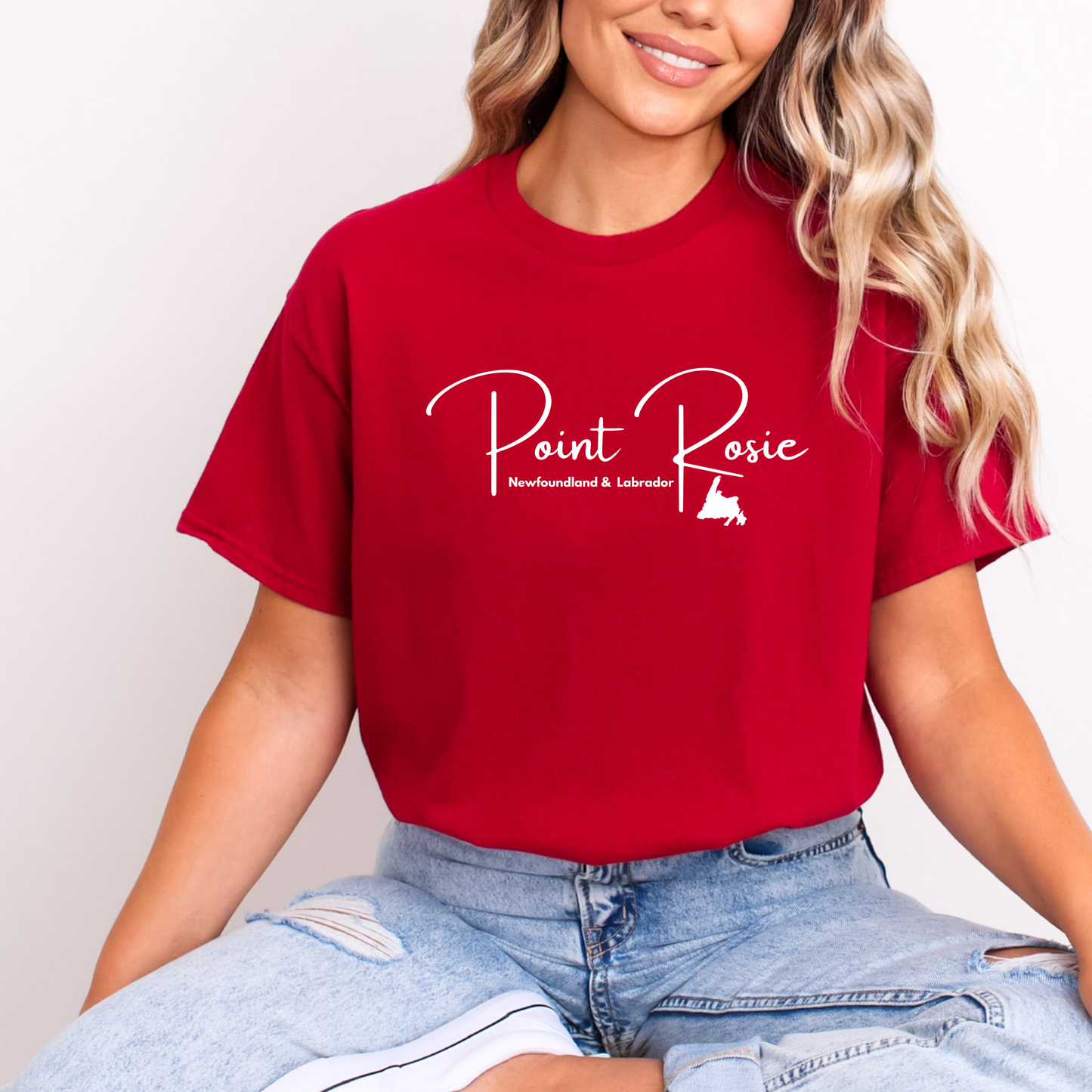 Custom "Your Town/City" Newfoundland T-shirts- Map, Puffin, Iceberg, Anchor & Whale