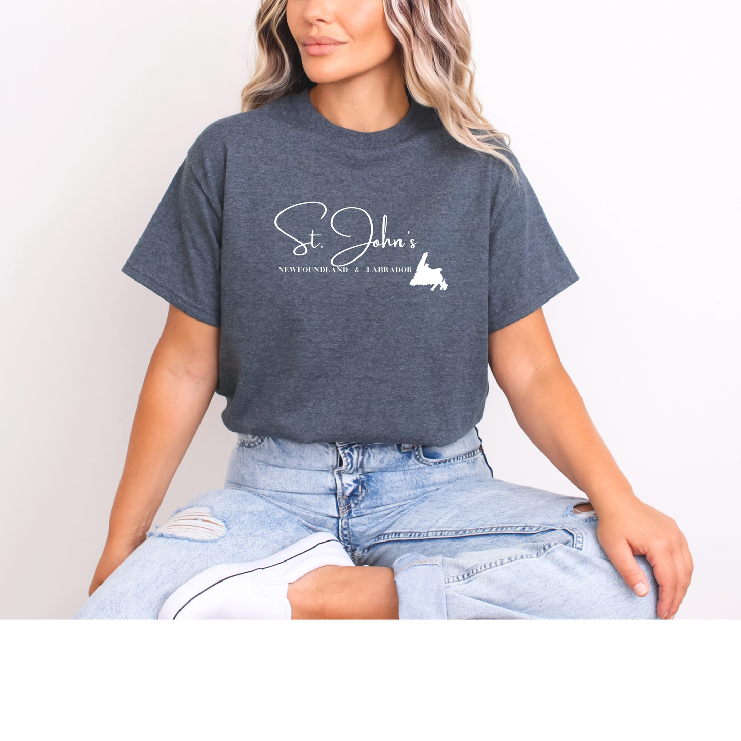 Custom "Your Town/City" Newfoundland T-shirts- Map, Puffin, Iceberg, Anchor & Whale