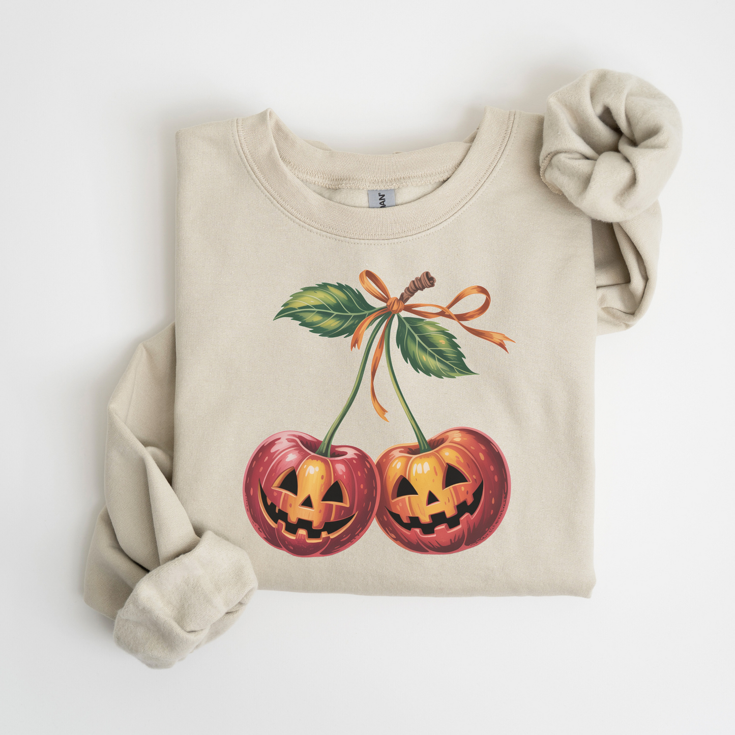 NEW FOR FALL! Cherry Pumpkin Crewneck Sweatshirt