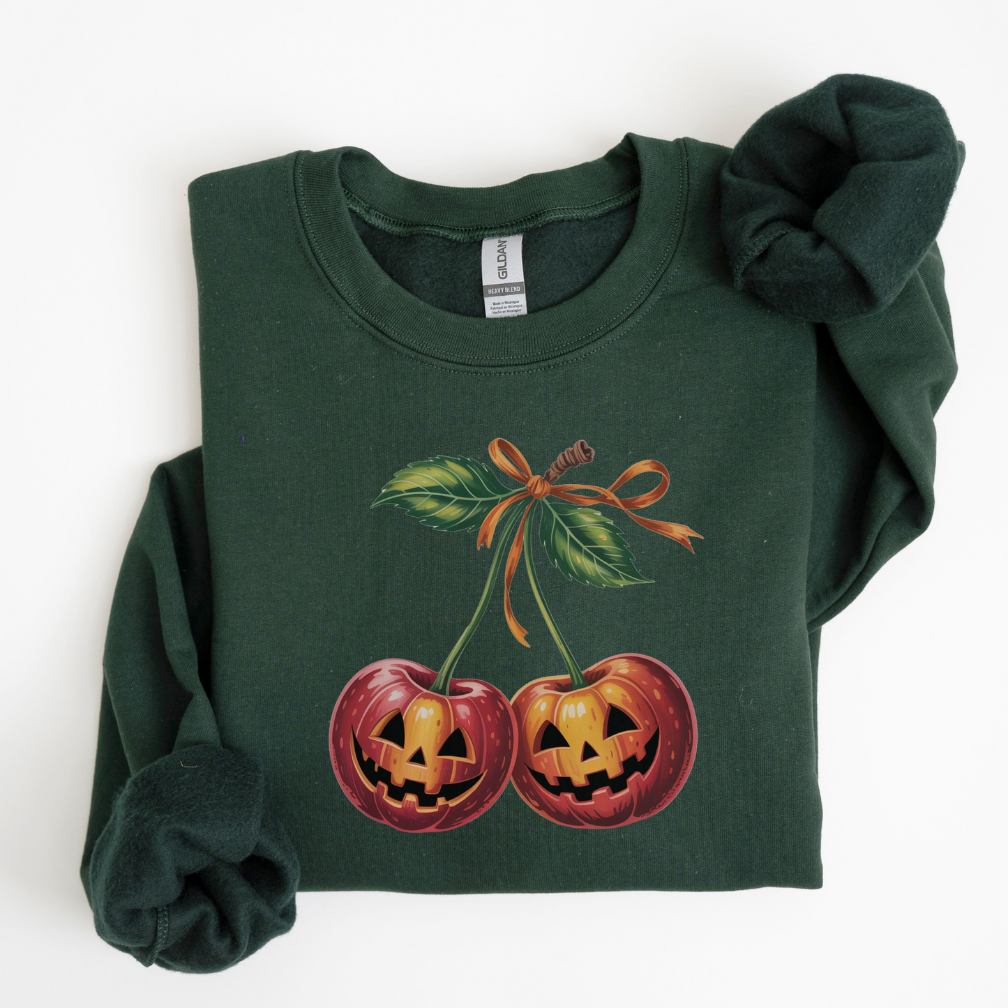 NEW FOR FALL! Cherry Pumpkin Crewneck Sweatshirt