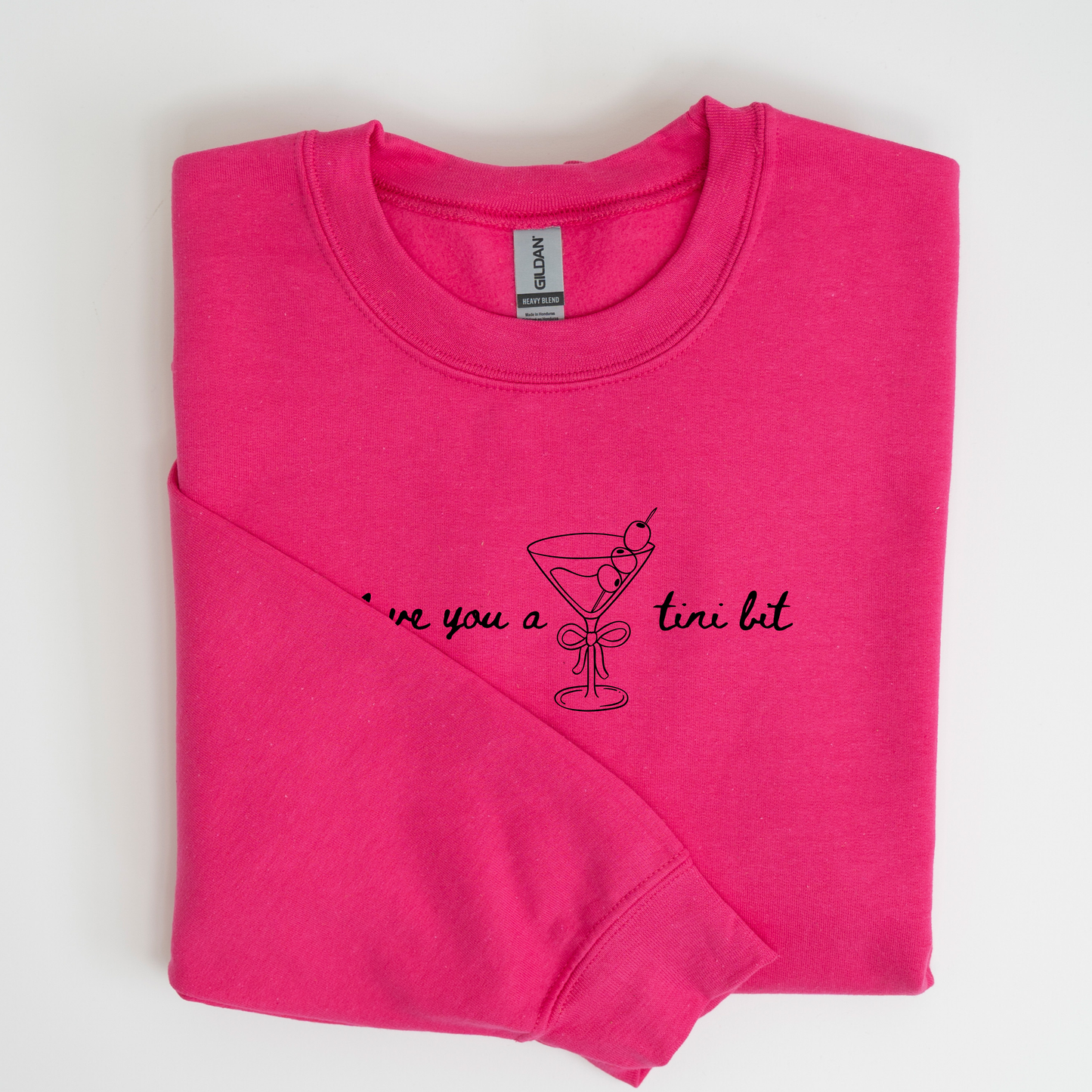 Love You A Tini Bit - Martini Crewneck Sweatshirt