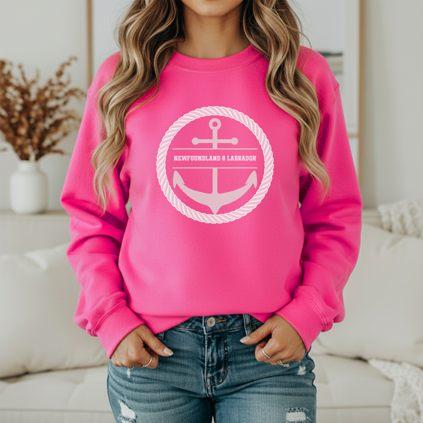 Newfoundland & Labrador Anchor Crewneck Sweatshirts