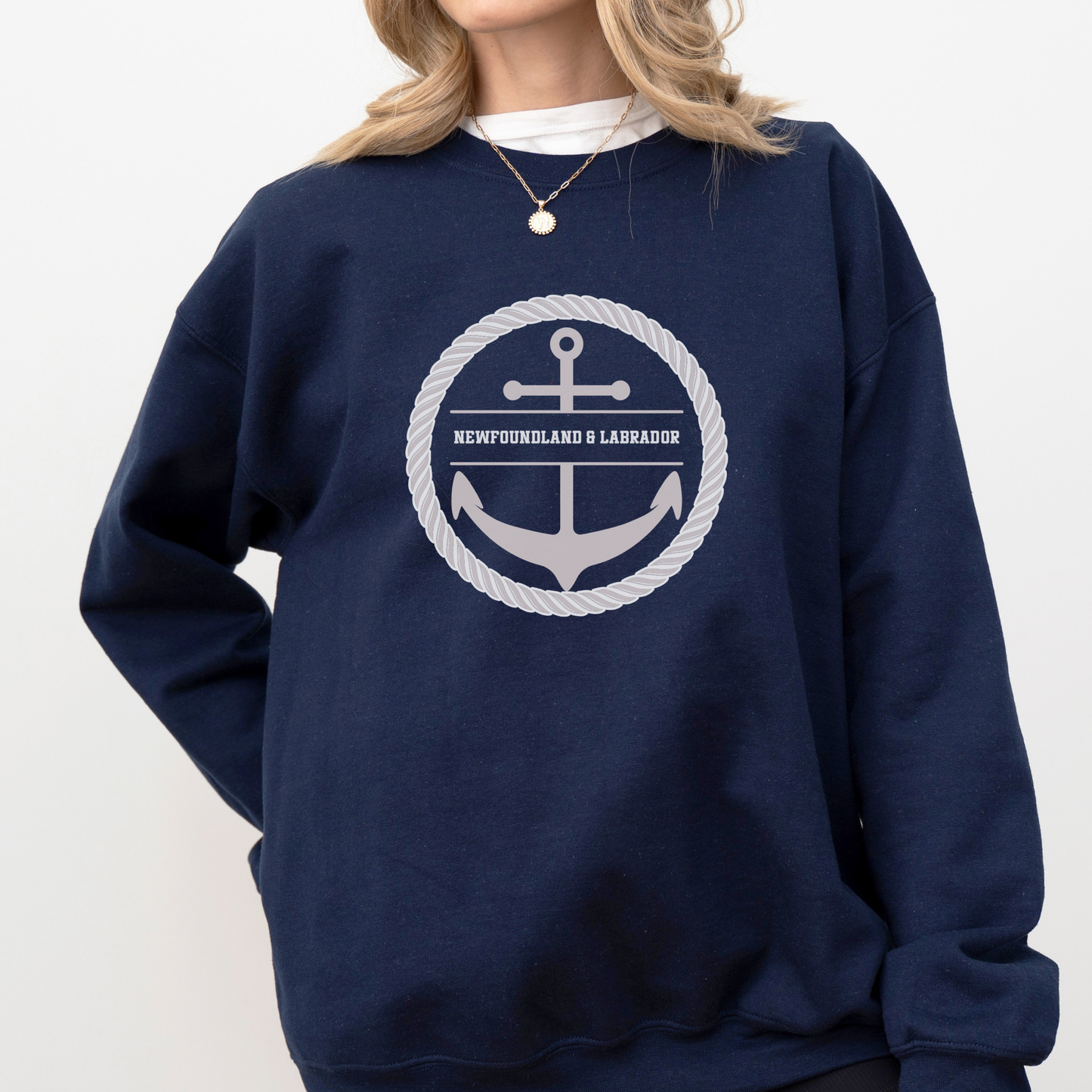 Newfoundland & Labrador Anchor Crewneck Sweatshirts