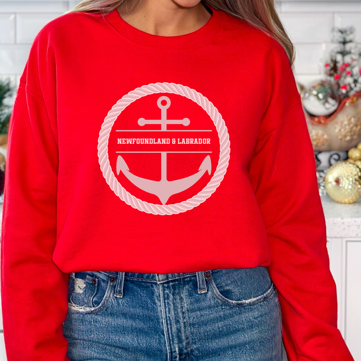 Newfoundland & Labrador Anchor Crewneck Sweatshirts