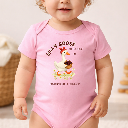 Silly Goose Partridgeberry Baby Onesie NB -24M