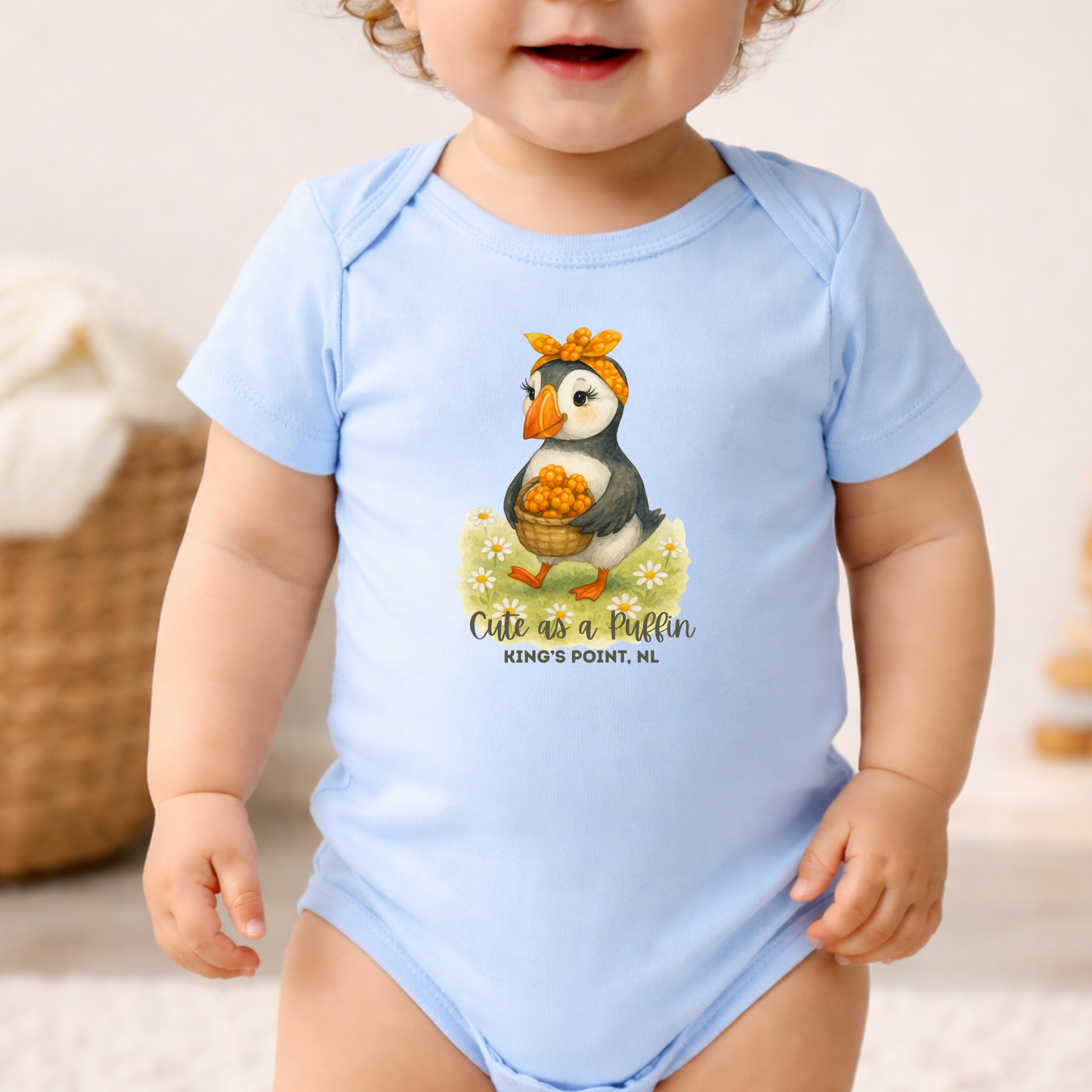 Cute as a Puffin Bakeapple Baby Onesie NB - 24M