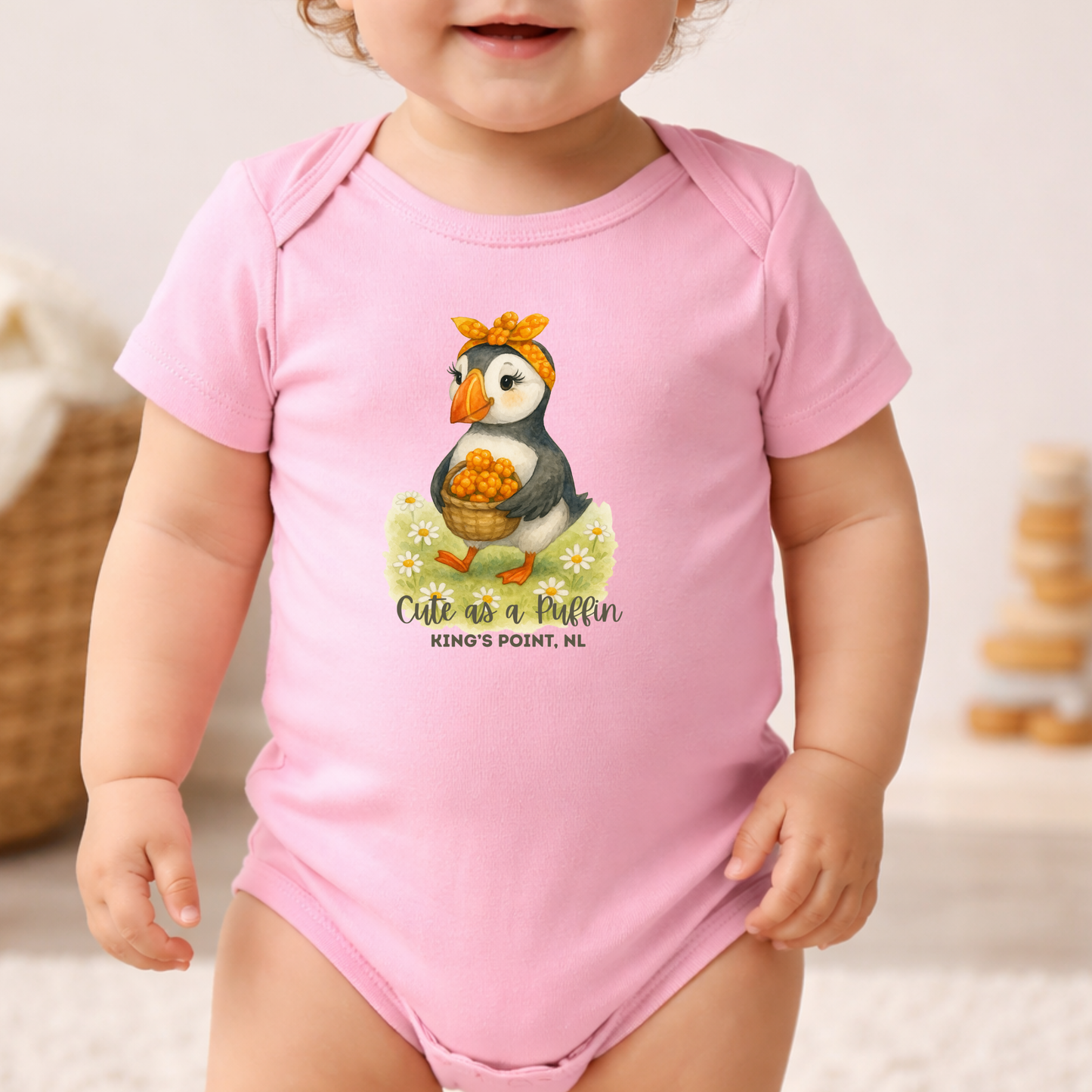 Cute as a Puffin Bakeapple Baby Onesie NB - 24M