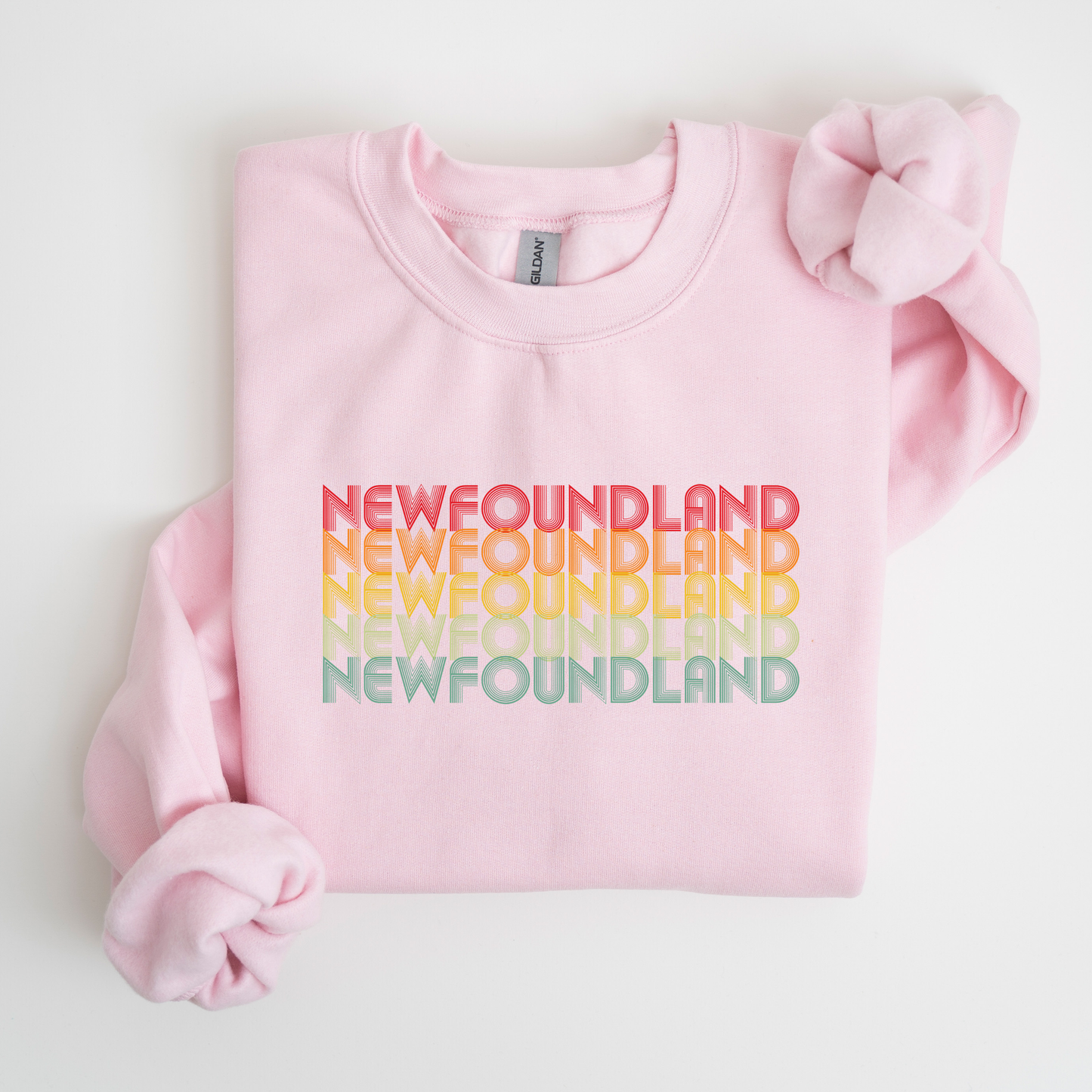 Retro Rainbow Newfoundland Sweatshirts