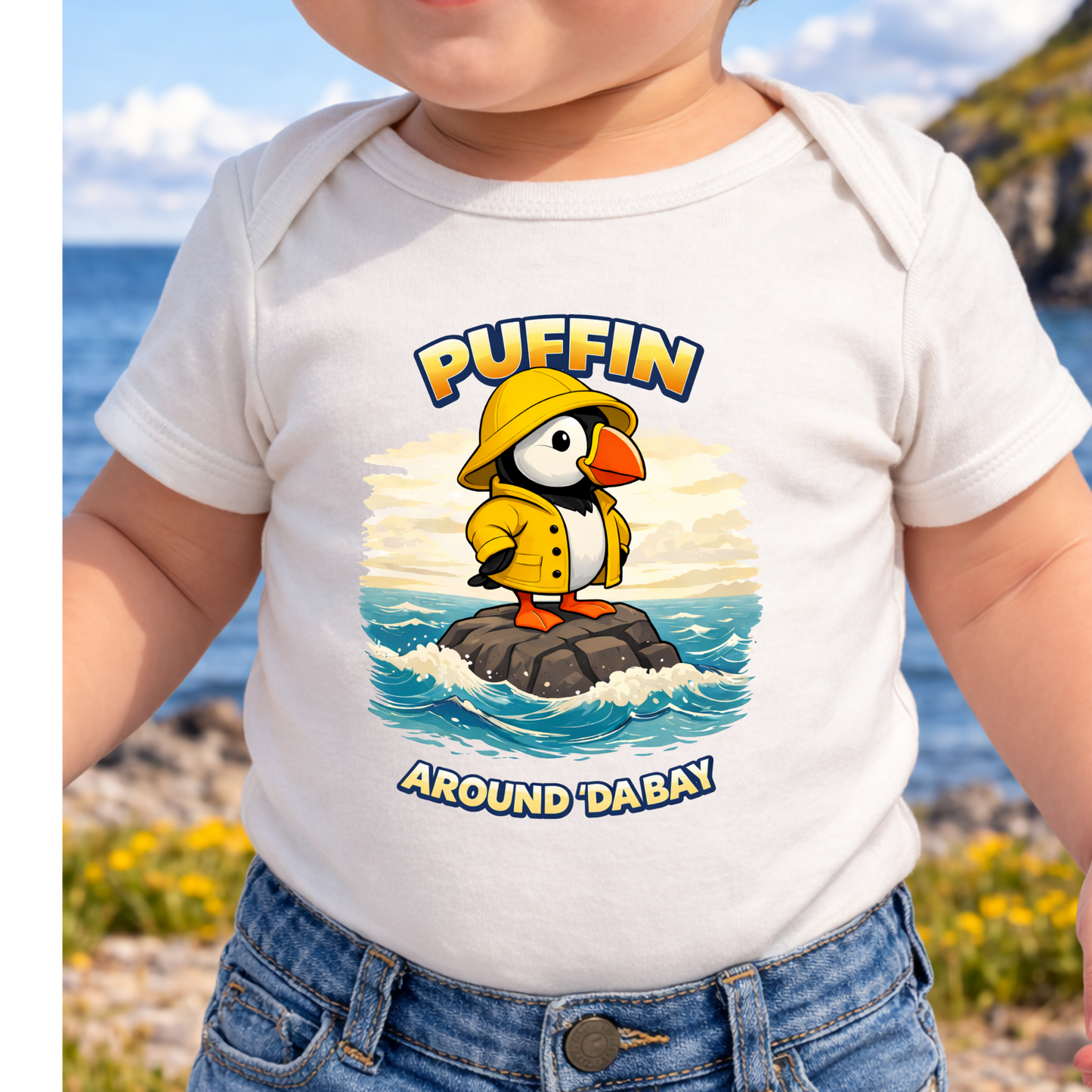 Puffin Around 'Da Bay Onesie NB - 24M
