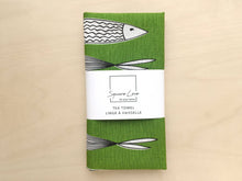Load image into Gallery viewer, Fish Linen Blend Tea Towel
