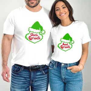 Grinch Extended Family Matching Tshirts NB-2XL