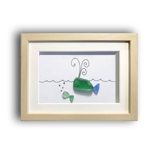 Whale, Sea Glass ART