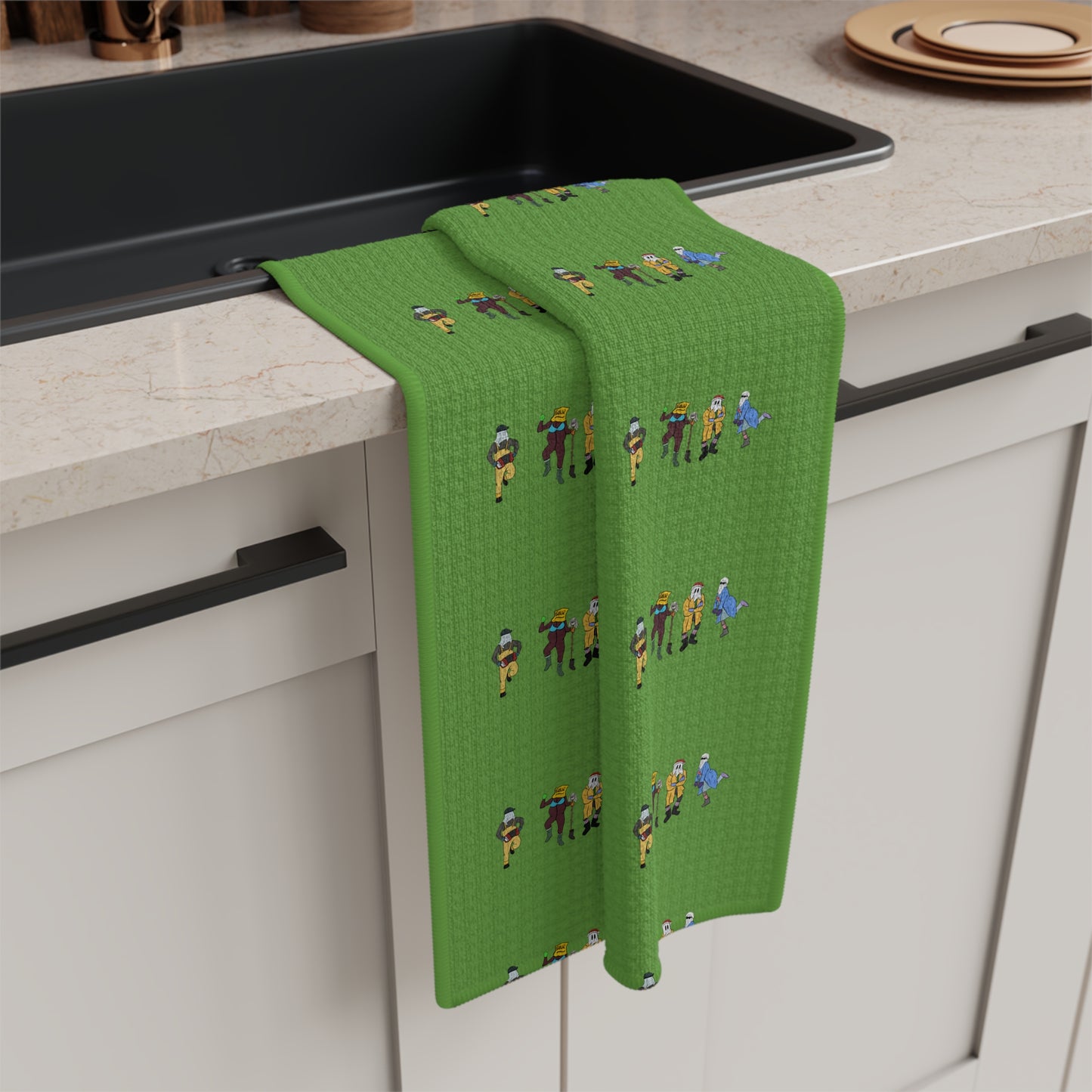 Mummer Microfiber Tea Towel - Green
