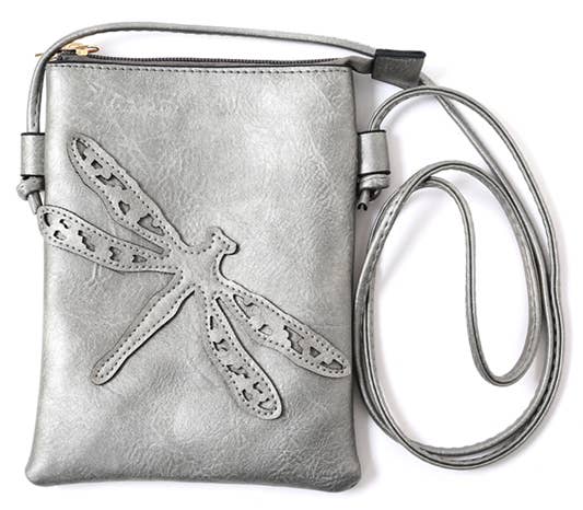 Dragonfly Crossbody Bag with cellphone pocket