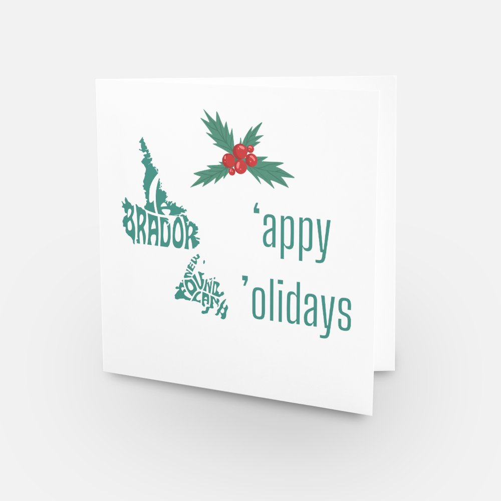 Newfoundland 'Appy 'Olidays Newfoundland Christmas Card