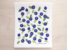Load image into Gallery viewer, Blueberry Swedish Dishcloth BIODEGRADABLE &amp; COMPOSTABLE