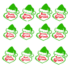Load image into Gallery viewer, Grinch Family Matching Tshirts NB-2XL