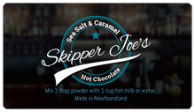 Load image into Gallery viewer, WHOLESALE Skipper Joe’s Sea Salt &amp; Caramel Hot Chocolate