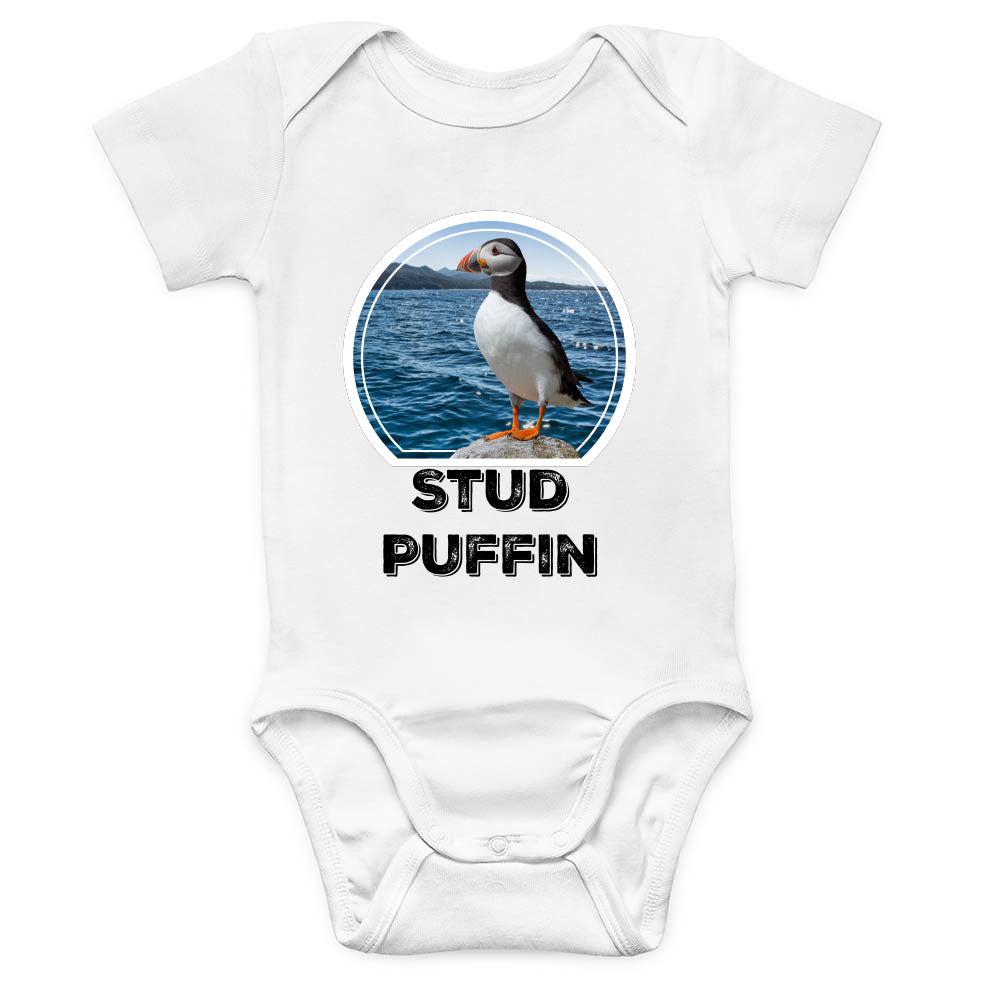 Stud Puffin Baby Onesie - Skipper Joe's Exclusive Design