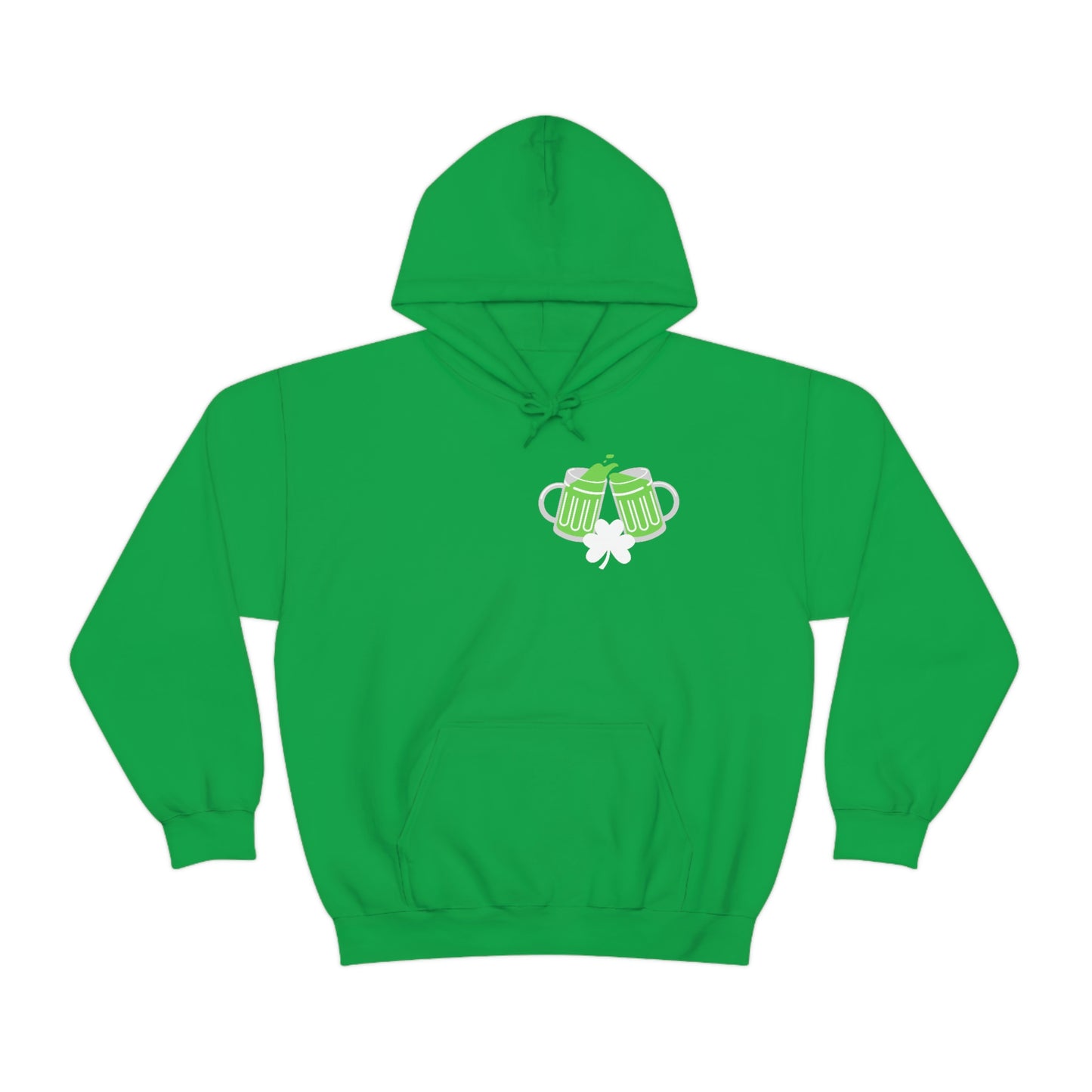 Fueled by Beer & Shenanigans Double Printed Hooded Sweatshirt S- 2XL