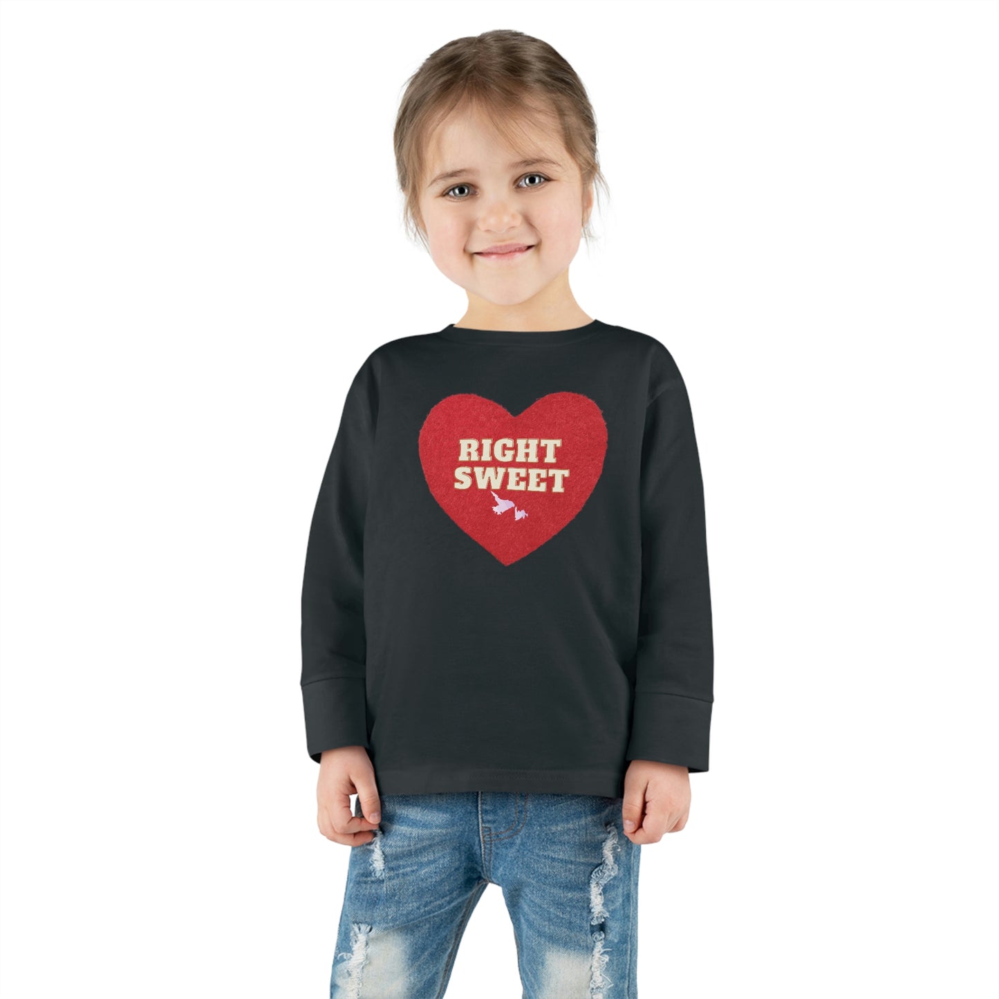 Right Sweet Toddler Long Sleeve Tee 4 Colors / 2T-6T