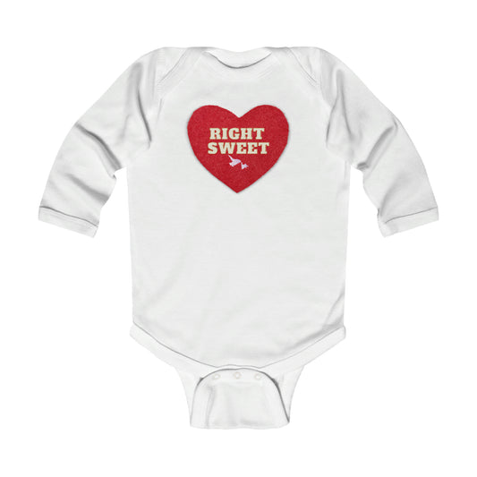 Right Sweet Infant Long Sleeve Onesie NB-18m