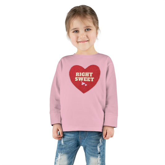 Right Sweet Toddler Long Sleeve Tee 4 Colors / 2T-6T