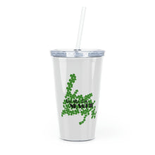 Load image into Gallery viewer, St. Patrick&#39;s Day Kiss Me I&#39;m Newfie Plastic Tumbler with Straw 20oz