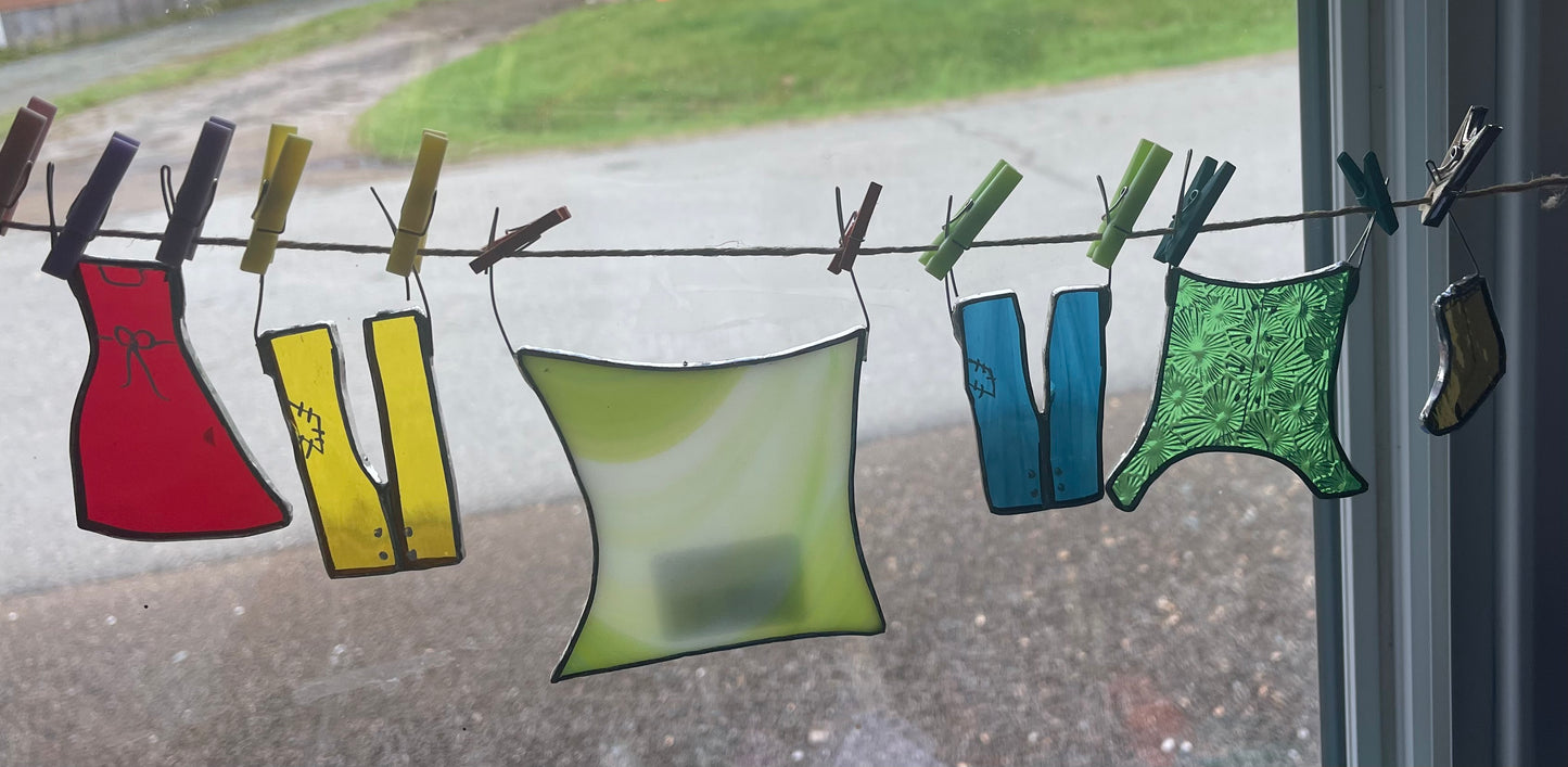 Build your own “Stained Glass Clothesline”