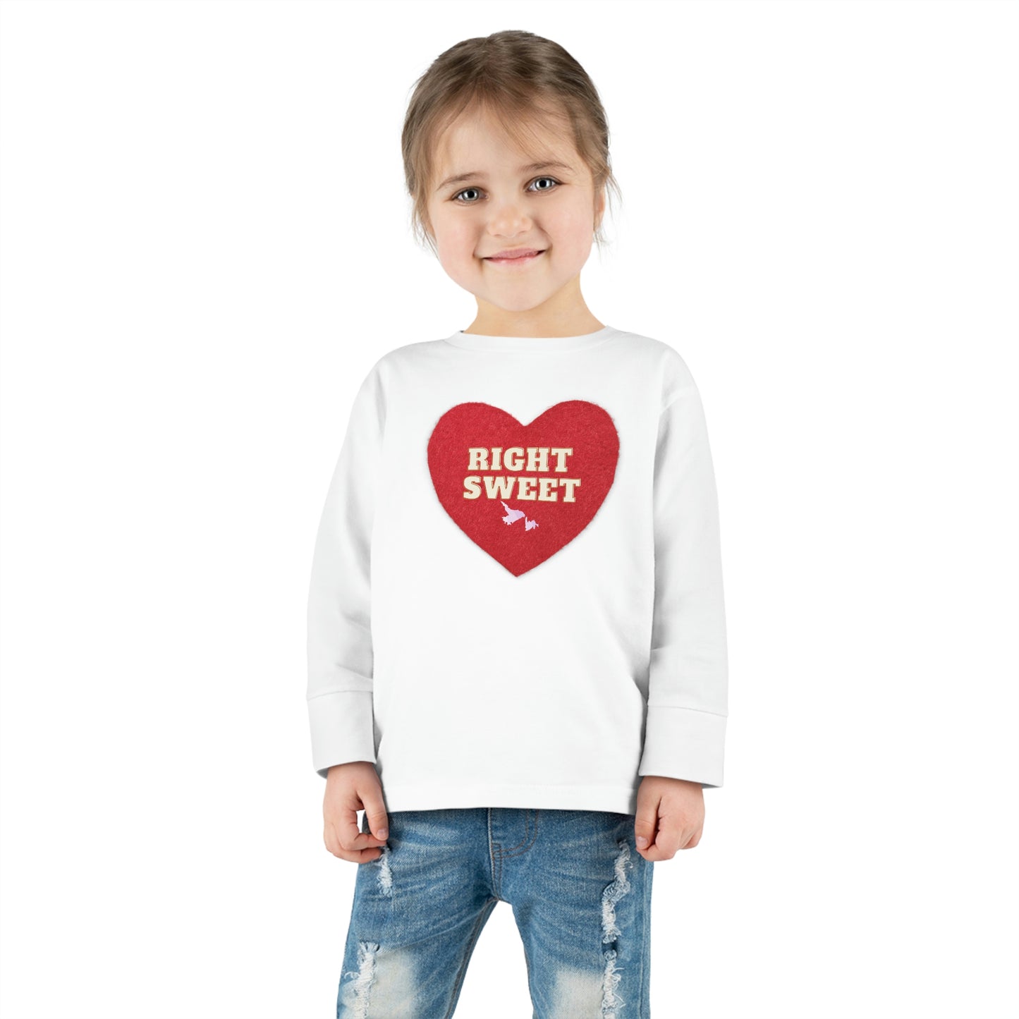 Right Sweet Toddler Long Sleeve Tee 4 Colors / 2T-6T