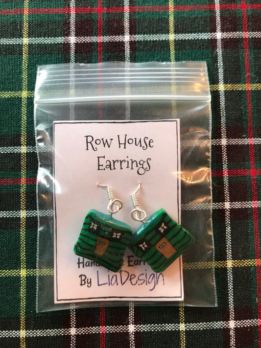 Handmade Resin Rowhouse Earrings