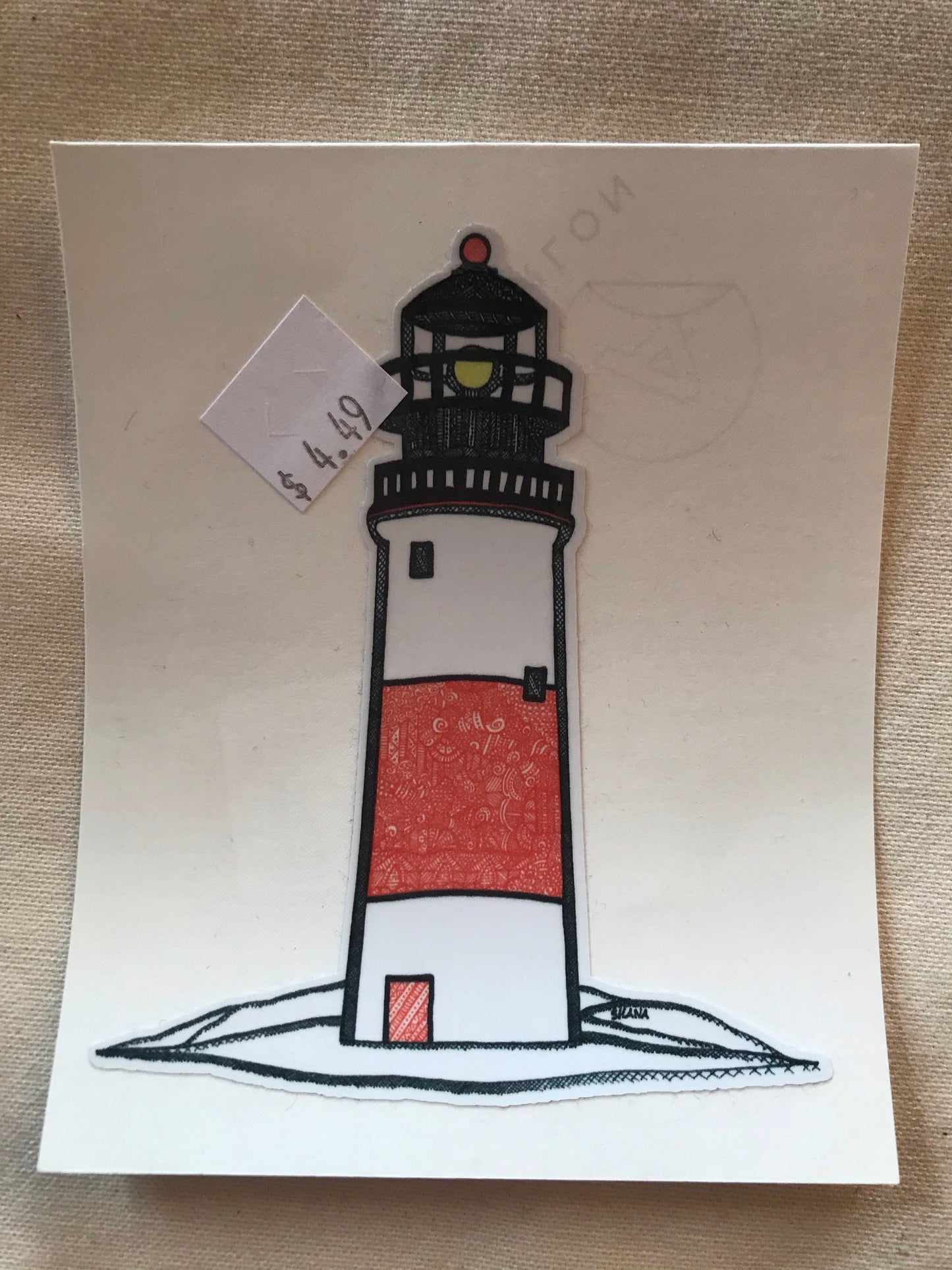 Hand drawn stickers Puffin/Pitcher Plant/Lighthouse