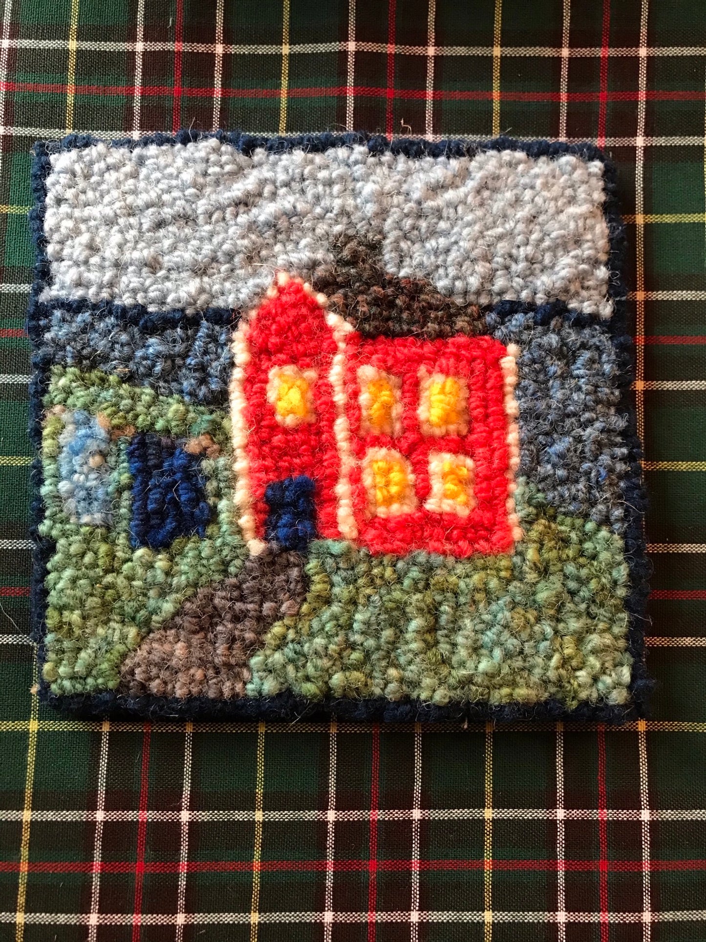 Hand Hooked Coaster/Mat