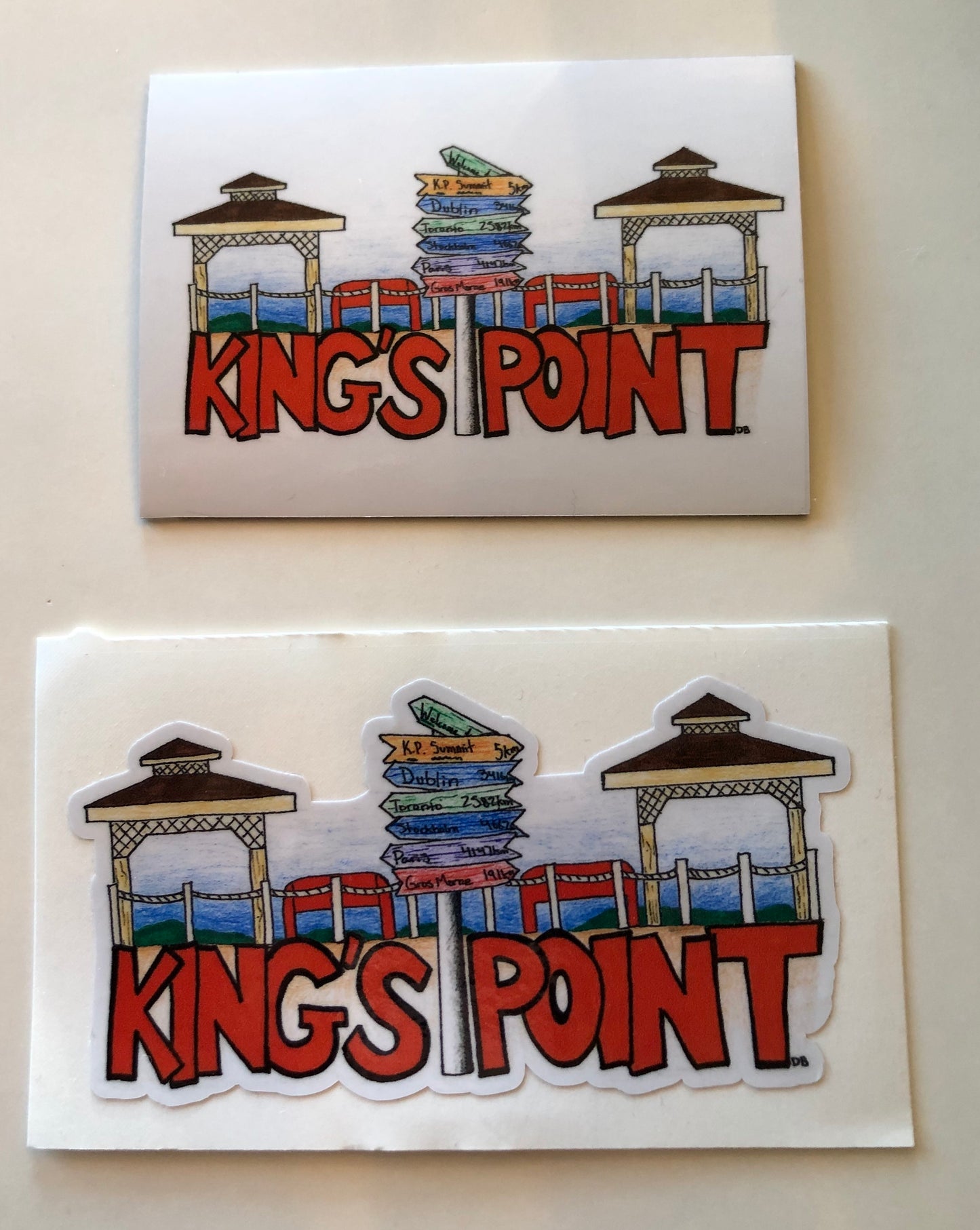 Hand drawn King’s Point Waterfront Sticker or Magnet