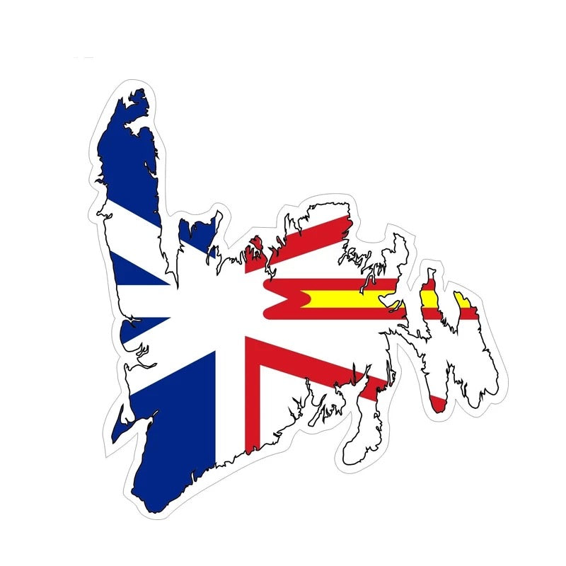 Newfoundland Map Car Decal Sticker