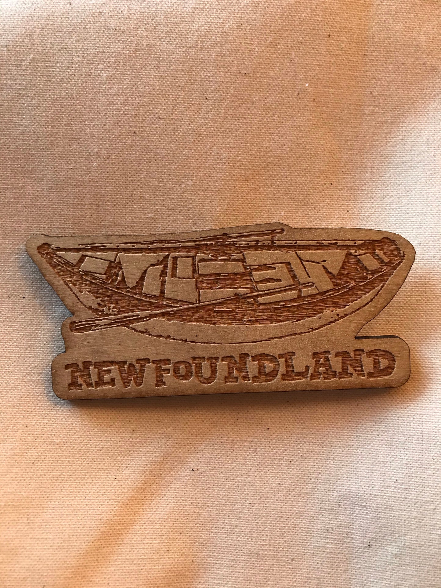 Laser Engraved Dory Boat Magnet