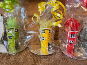 Hand painted rowhouse shot glass