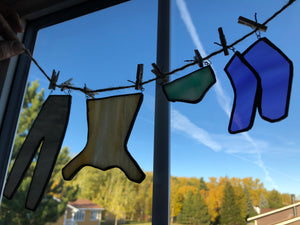 Build your own “Stained Glass Clothesline”